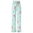 thumbnail image 6 of Kuromi And My Melody Women's Wide Leg Yoga Pant Comfy Loose Sweatpants High Waist Lounge Casual Athletic Pant Workout Joggers Pant, 6 of 7