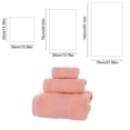 thumbnail image 3 of Juego de toallas de algodón extragrande de 3 piezas con toalla facial, de manos y de baño, multicolor, suave, altamente absorbente, de secado rápido, ligero y portátil., 3 of 6