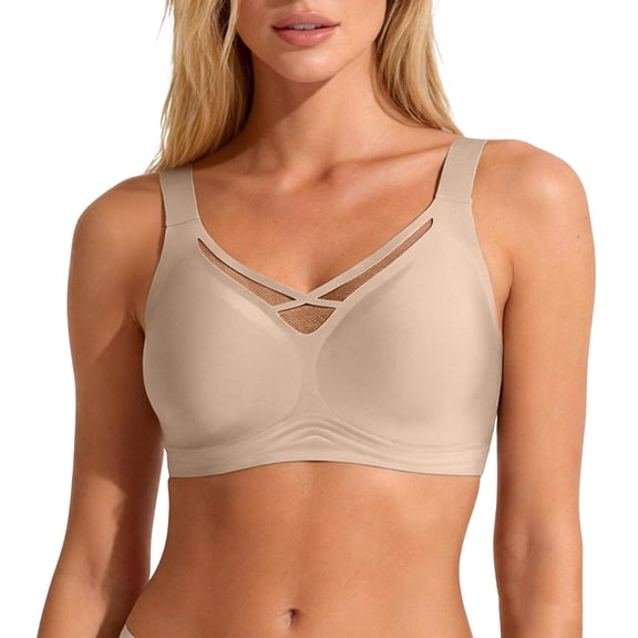 Aofany Womens Wireless Bras No Underwire Push Up Bra Comfort Seamless Supportive Full Coverage Everyday Bras, 34C/D-44C/D
