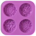 thumbnail image 1 of Flower Silicone Soap Molds, Homemade Soap Mold, Muffin, Pudding, Jelly, and Cheesecake(1Pcs), 1 of 5