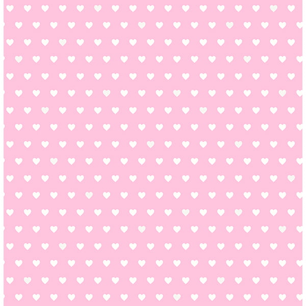 Brewster Small Hearts Pink Hearts Wallpaper