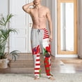 thumbnail image 2 of Mens Pajama Pants, Christmas Gnome With Love Soft Sleep & Lounge Pants for Men, Cuteness Casual PJ Bottoms Pants with Pockets, 2 of 7