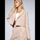 thumbnail image 4 of Conjuntos de 2 Piezas para Mujer: Blazer Elegante, Chaqueta, Pantalón Recto de Cintura Alta, Conjunto Informal de Negocios. Albaricoque M, 4 of 10