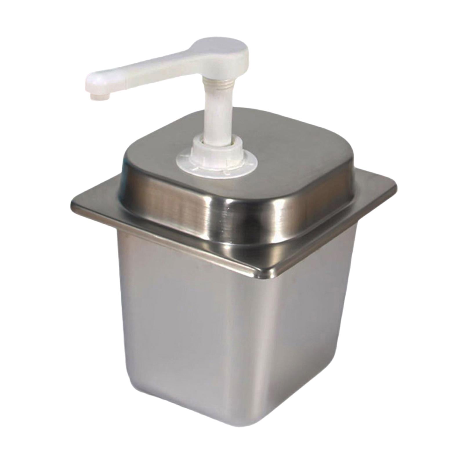 Fancyes Coffee Syrup Dispenser 2.3L Press Manual Sauce Dispenser for Restaurant Home 10cc