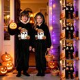 thumbnail image 2 of LRen Boys Girls Halloween Hooded Jumpsuit, Plush Cozy Long Sleeve One Piece Romper Casual Loose Fall Winter Warm Outfit, 2 of 5