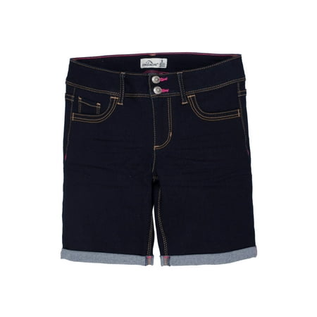 Jordache Rolled Cuff Denim Bermuda Short (Little Girls & Big