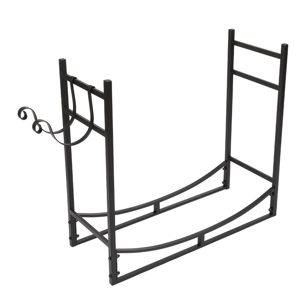 UBesGoo 33" Firewood Holder Single Layer Firewood Holder With Animal