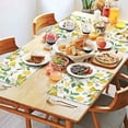 thumbnail image 2 of 4 Pieces Place Mat Linen Durable Table Mats Lemon Cute Summer Fruits Placemats for Party Kitchen Dining Decoration, 2 of 7