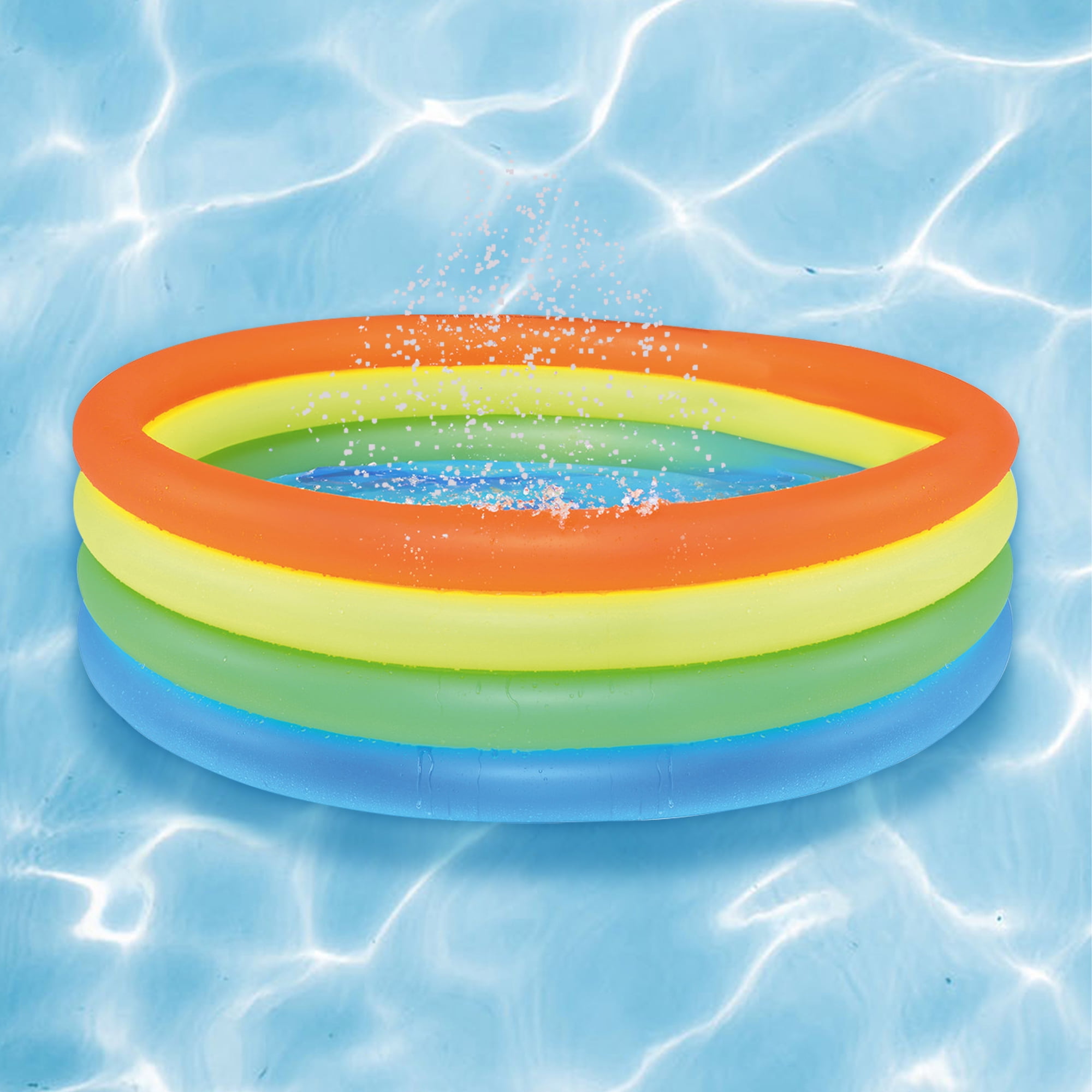 Pool Central 59" Vibrantly Colored Inflatable Children's Swimming Pool