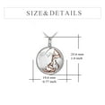 thumbnail image 4 of Mother Daughter Necklace Sterling Silver Mom Daughter Pendant Jewelry Birthday Mother's Day Gifts for Women Mama Daughter, 4 of 6