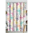 thumbnail image 1 of Cortinas opacas ABPHQTO con ojales diseño de mariposas 130x210 cm, 1 of 1