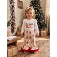 thumbnail image 5 of RUINIXCW Baby Girl Christmas Outfit Long Sleeve Printed Romper Flared Pants Headband, 5 of 8