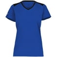 thumbnail image 2 of Holloway 223701.289.S Ladies Momentum Team T-Shirt, Royal & Black - Small, 2 of 5