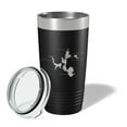 thumbnail image 2 of Lake James Snow Lake Jimmerson Lake Map Tumbler Travel Mug Insulated Laser Engraved Coffee Cup Pokagon State Park Indiana 20 oz Black, 2 of 5