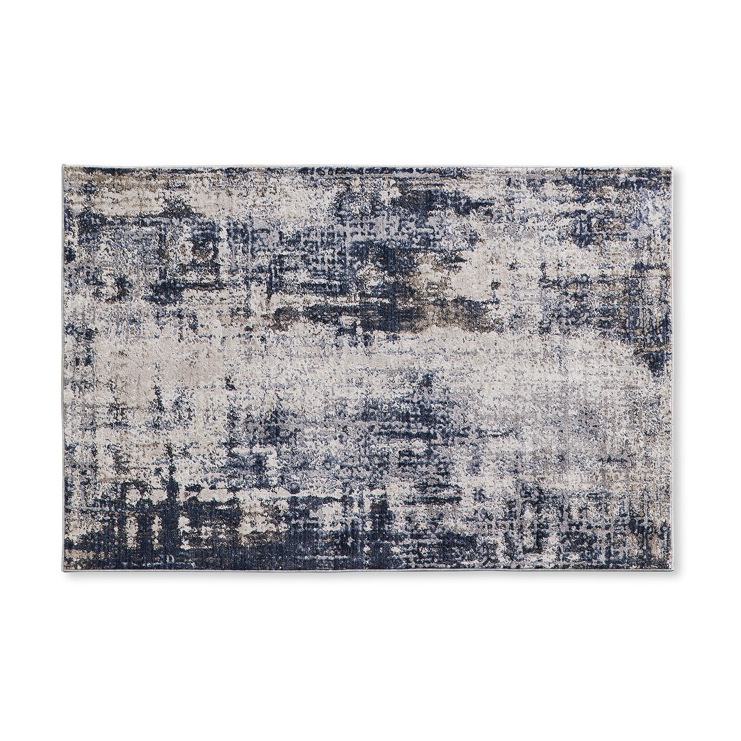 Better Homes & Gardens Navy Abstract Area Rug, 4' x 6'