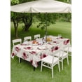 thumbnail image 4 of Outdoor Tablecloth with Umbrella Hole for Patio/Picnic/Party/Camping, Pink Spring Floral Waterproof Table Cloth Rectangle Table Cover Washable, Farmhouse Flowers Modern Art (60"x 84"), 4 of 8