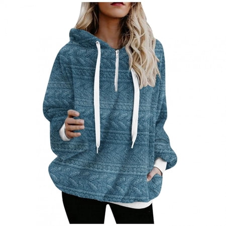fuzzy hoodies for women