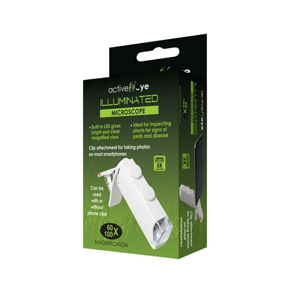 Active Eye Illuminated  Microscope, 60x-100x