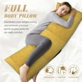 thumbnail image 5 of Easygdp Gold Shiny Long Body Pillowcase - Super Soft Microfiber Body Pillow Case - Envelope Closure, Cool, Anti-Fading- 20x54 in, 5 of 8
