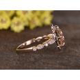 thumbnail image 5 of HeartsAndYou 2ct Natural Morganite Diamond Engagement Ring Stylish Floral 14k SOLID Rose Gold, 5 of 9