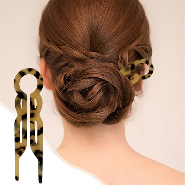 Horquilla universal para el pelo de pez pequeño, para uso diario, para mujer, con forma de albóndiga, artefacto para el pelo de forma pequeña, con sentido avanzado, multifuncional, cortadora de pelo d