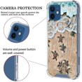 thumbnail image 2 of Compatible with iPhone 12 Mini Case for Clear PC Back Baby Turtle Girls Woman and Soft TPU Bumper Protective Slim Shockproof Case （Clear） Baby Turtle iPhone 12 Mini, 2 of 3