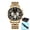 gold&black, variant on All-Match Men Quartz Analog Watch, Luminous Hands Reliable Quartz Movement Dress Watch