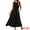 Black, variant on DARING DIVA Sleeveless Crewneck Tiered Casual Midi Dress M Army Greens