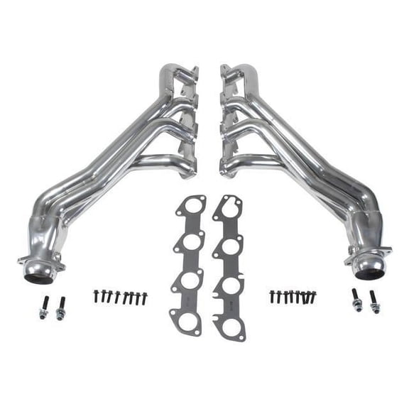 BBK Performance 16480 2005-2020 Dodge 6.1L-6.2L-6.4L Hemi Challenger, Charger Hellcat 1-7/8" Long Tube Headers - Polished Silver Ceramic