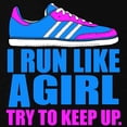 thumbnail image 3 of CafePress - Run Like A Girl II T Shirt - Dark T-Shirt Kids XS-XL, 3 of 4
