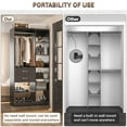 thumbnail image 5 of Homieasy 39.4'' W Closet System with Wooden Drawers and Hanging Rods, Black, 5 of 7