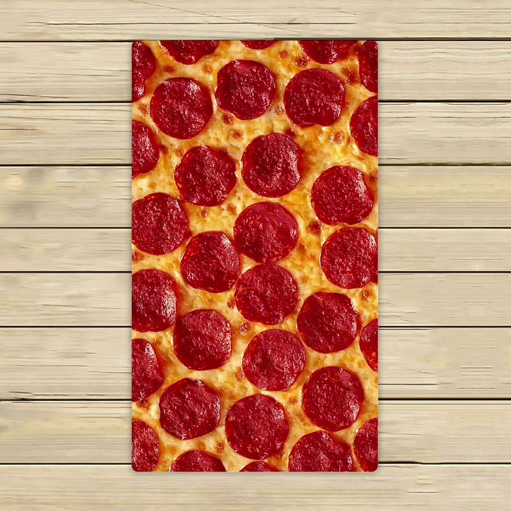 ZKGK Pepperoni Pizza Hand Towel Bath Towels Beach Towel For Home