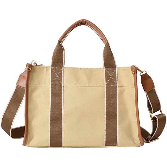 Kukuzhu Tote Bag Women Canvas Tote Crossbody Shoulder Handbags Casual College Bag Stylish Hobo Bag 2023