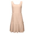 thumbnail image 3 of WILLBEST Vestido Largo Informal De Verano Para Mujer, Minivestido Informal Con Escote Cuadrado, Corte A, Holgado, Escalonado, Sin Mangas, Para Vacaciones En La Playa, 3 of 3