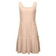 thumbnail image 3 of WILLBEST Vestido Largo Informal De Verano Para Mujer, Minivestido Informal Con Escote Cuadrado, Corte A, Holgado, Escalonado, Sin Mangas, Para Vacaciones En La Playa, 3 of 3