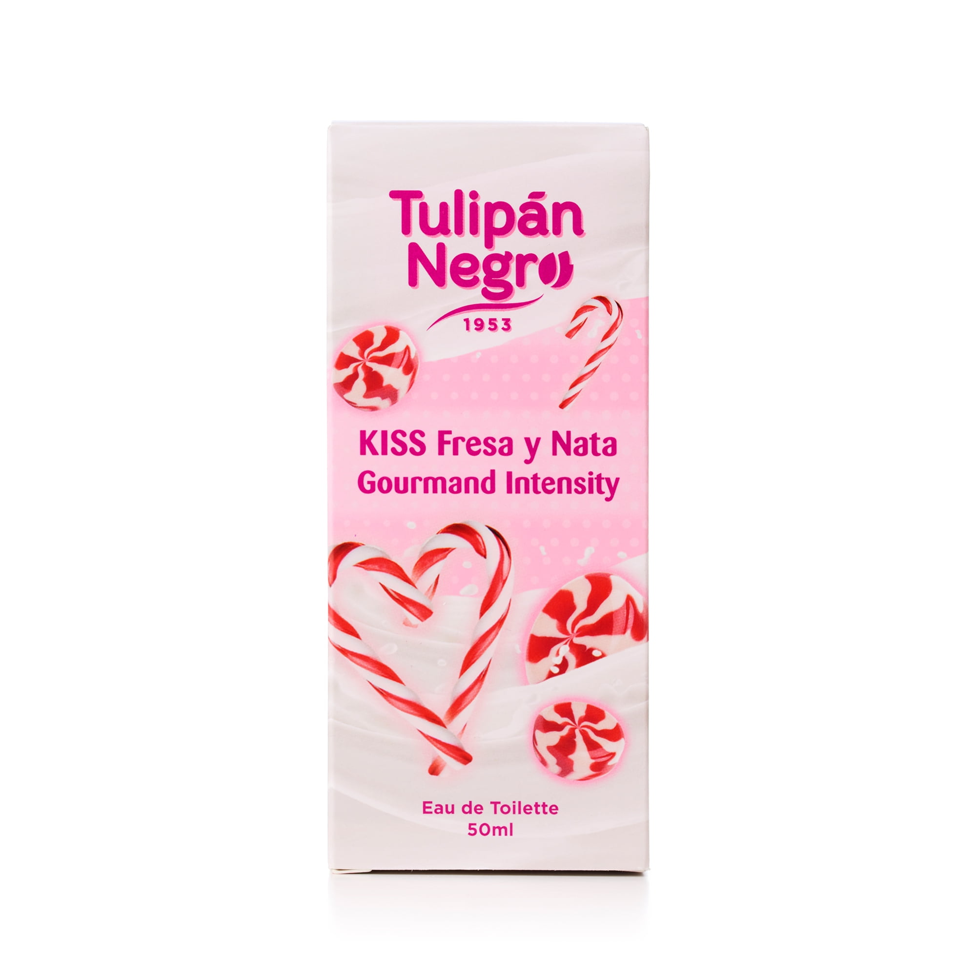 Tulipan Negro Kiss Fresa Y Nata Set (edt/50ml + b/lot/75ml + sh/gel/75ml +  deo/50ml)