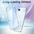 thumbnail image 3 of JETech Glitter Case for iPhone 17 Air, Bling Sparkle Shockproof Phone Bumper Cover, Cute Sparkly for Women and Girls, 6.5-Inch Display (Blue), 3 of 6