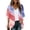 Deep Red, variant on American Flag Lightweight Cardigans for Women Red White Blue Half Sleeve Patriotic Kimono Cover Ups Summer Tops White L