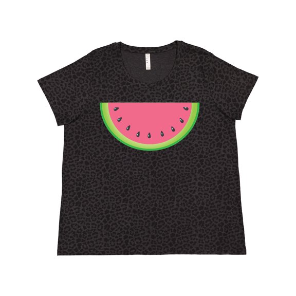 Inktastic Watermelon Slice Women's Plus Size T-Shirt
