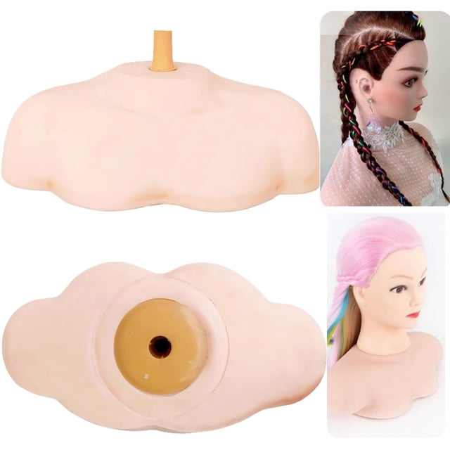 Soporte para peluca, modelo de hombro simulado, soporte para cabeza de maniquí, soporte para cabeza de peluca, soporte para cosmetología, entrenamiento de peluquería en casa y salón, modelo de hombro