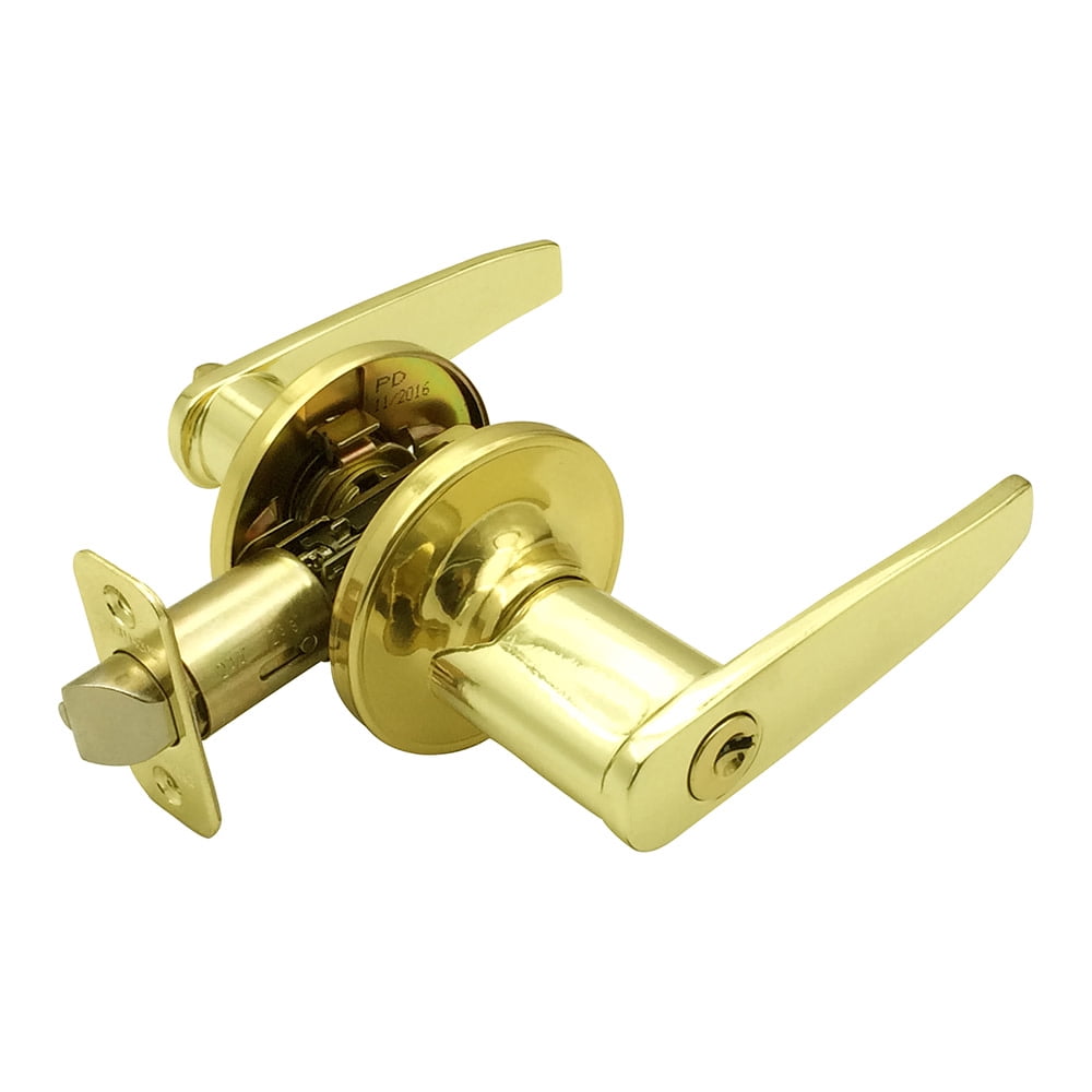 Design House Delavan Entry Lever, Polished Brass
