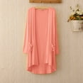 thumbnail image 5 of HBFAGFB Womens Cardigan Comfortable Long Sleeves Thin Spring Summer Jacket with Pockets Pink Size One Size, 5 of 5