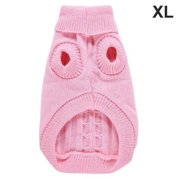 Billuyoard Suéter de Navidad para mascotas, suéter de punto cálido de Color sólido, ropa de otoño e invierno Ropa para mascotas Rosado SG Billuyoard PT000154-17