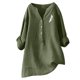 thumbnail image 2 of ICHUANYI Clearance Women's Fashion Casual T-Shirt Short Sleeve V-Neck Sweatshirt Tops Blouse(Army Green, XL) ICHUANYI WER2023081004906, 2 of 3