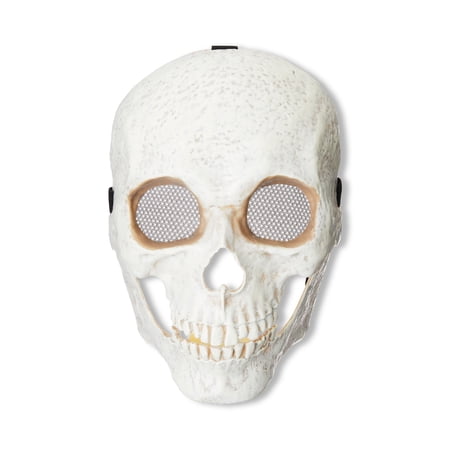 Skull Skeleton Halloween Mask for Adults, Unisex, by Way to Celebrate
