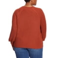 thumbnail image 5 of Jessica Simpson Women's Bell Sleeve Soft Rib Knit Top Relaxed Fit Sweater, 5 of 6