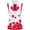 Red, variant on LILIYA Women's Sleeveless Golf Shirts Quick Dry Summer Slim Athletic Polka Dot Printed Tennis T Shirt Zip Up Lightweight Workout Tank Tops