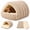 apricot, variant on Removable and Washable Winter Closed-Off Cat Bed, Cozy Cat Bed, Warm Foldable Pet Nest, Closed-Off Plush Cats Cave for Pet
