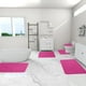 thumbnail image 4 of Juego de alfombras de baño de espuma, con forro polar grueso y suave, absorbentes y lavables a máquina, con base antideslizante para mayor seguridad en la ducha (rosa)., 4 of 8