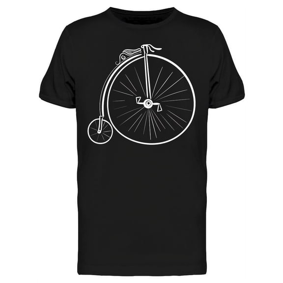 Sketch Old Bicycle T-Shirt Men -Image by Shutterstock, Male XX-Large